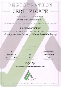 TIMES PRINTERS PTE LTD - ISO 9001 Certificate-2